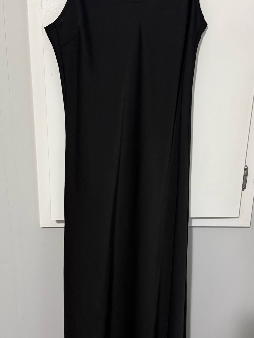 103. Uniqlo Black Satin Camisole Slip Dress Small